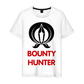 Мужская футболка хлопок с принтом Dwarf Fighter - Bounty Hunter в Екатеринбурге, 100% хлопок | прямой крой, круглый вырез горловины, длина до линии бедер, слегка спущенное плечо. | line age | lineage | компьютерные | линейка | охотник