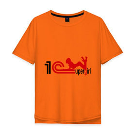 Мужская футболка хлопок Oversize с принтом 1C SuperGirl (4) в Екатеринбурге, 100% хлопок | свободный крой, круглый ворот, “спинка” длиннее передней части | 1с | бухгалтерия | бухгалтерский учет | девушка | программа | программное обеспечение | супер | фигура