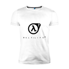 Мужская футболка премиум с принтом Half Life 2 в Екатеринбурге, 92% хлопок, 8% лайкра | приталенный силуэт, круглый вырез ворота, длина до линии бедра, короткий рукав | Тематика изображения на принте: half life 2 | shooter | научно фантастические | стрелялка | шутер