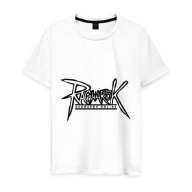Мужская футболка хлопок с принтом Ragnarok on-line в Екатеринбурге, 100% хлопок | прямой крой, круглый вырез горловины, длина до линии бедер, слегка спущенное плечо. | рагнарок
