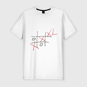 Мужская футболка премиум с принтом XXXL в Екатеринбурге, 92% хлопок, 8% лайкра | приталенный силуэт, круглый вырез ворота, длина до линии бедра, короткий рукав | xxxl | крестики | крестики нолики | нолики
