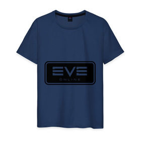 Мужская футболка хлопок с принтом EVE online в Екатеринбурге, 100% хлопок | прямой крой, круглый вырез горловины, длина до линии бедер, слегка спущенное плечо. | ив | игра | компьютерная