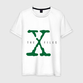 Мужская футболка хлопок с принтом X files в Екатеринбурге, 100% хлопок | прямой крой, круглый вырез горловины, длина до линии бедер, слегка спущенное плечо. | x files | секретные материалы