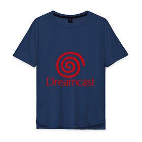 Мужская футболка хлопок Oversize с принтом Dreamcast в Екатеринбурге, 100% хлопок | свободный крой, круглый ворот, “спинка” длиннее передней части | dreamcast | sega | видеоигры | приставки | сега