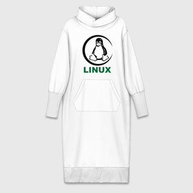 Платье удлиненное хлопок с принтом Linux в Екатеринбурге,  |  | пингвин