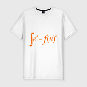 Мужская футболка премиум с принтом Sex Fun в Екатеринбурге, 92% хлопок, 8% лайкра | приталенный силуэт, круглый вырез ворота, длина до линии бедра, короткий рукав | Тематика изображения на принте: забава | интеграл | переменная | уравнение | формула