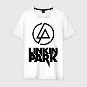 Мужская футболка хлопок с принтом Linkin Park в Екатеринбурге, 100% хлопок | прямой крой, круглый вырез горловины, длина до линии бедер, слегка спущенное плечо. | linkin | linkin park | park | линкин парк