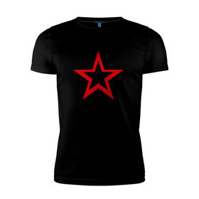 Мужская футболка премиум с принтом Советский парень в Екатеринбурге, 92% хлопок, 8% лайкра | приталенный силуэт, круглый вырез ворота, длина до линии бедра, короткий рукав | звезда | парень | символ | советский | социализм | союз | ссср