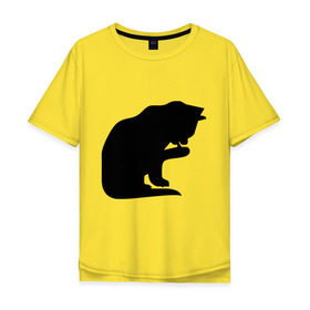 Мужская футболка хлопок Oversize с принтом Котёнок умывается в Екатеринбурге, 100% хлопок | свободный крой, круглый ворот, “спинка” длиннее передней части | забавные кошки | котёнок | котёнок умывается | котята | кошки | прикольные кошки