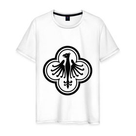 Мужская футболка хлопок с принтом Прусский Орел в Екатеринбурге, 100% хлопок | прямой крой, круглый вырез горловины, длина до линии бедер, слегка спущенное плечо. | герб | германия | орел | пруссия | прусский oрел