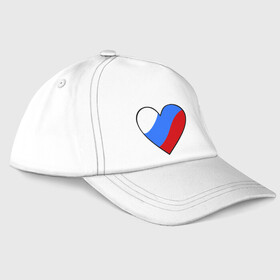 Бейсболка с принтом Российское сердце в Екатеринбурге, 100% хлопок | классический козырек, металлическая застежка-регулятор размера | политические | российское | российское сердце | россия | рф