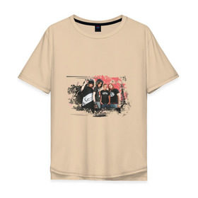 Мужская футболка хлопок Oversize с принтом Tokio Hotel (3) в Екатеринбурге, 100% хлопок | свободный крой, круглый ворот, “спинка” длиннее передней части | tokio hotel