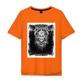 Мужская футболка хлопок Oversize с принтом Dethklok (1) в Екатеринбурге, 100% хлопок | свободный крой, круглый ворот, “спинка” длиннее передней части | heavy metal | metal | rock | trash metal | квартет | метал | рок | рок группа | рок группы | трэш метал | хеви метал