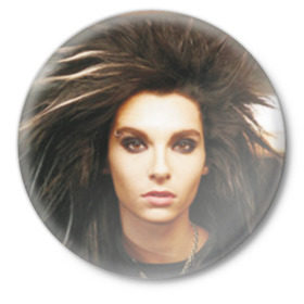 Значок с принтом Tokio Hotel в Екатеринбурге,  металл | круглая форма, металлическая застежка в виде булавки | tokio hotel