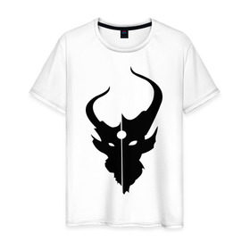 Мужская футболка хлопок с принтом Demon Hunter Band в Екатеринбурге, 100% хлопок | прямой крой, круглый вырез горловины, длина до линии бедер, слегка спущенное плечо. | demon hunter | metal | rock | логотип | метал | музыка | рок | рок группа | рок группы