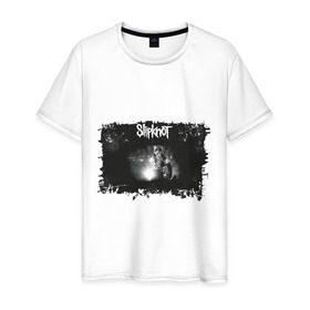 Мужская футболка хлопок с принтом Slipknot (2) в Екатеринбурге, 100% хлопок | прямой крой, круглый вырез горловины, длина до линии бедер, слегка спущенное плечо. | metal | rock | slipknot | метал | рок | слипкнот | слипнот