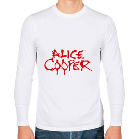 Мужской лонгслив хлопок с принтом Alice Cooper в Екатеринбурге, 100% хлопок |  | Тематика изображения на принте: alice cooper | metal | rock | логотип | метал | музыка | музыкант | рок | рок музыка | элис купер