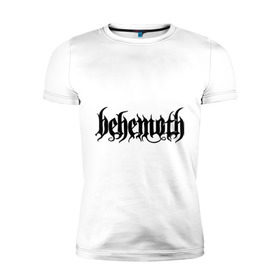 Мужская футболка премиум с принтом Behemoth в Екатеринбурге, 92% хлопок, 8% лайкра | приталенный силуэт, круглый вырез ворота, длина до линии бедра, короткий рукав | behemoth | metal | группы | логотипы | метал | польша | рок