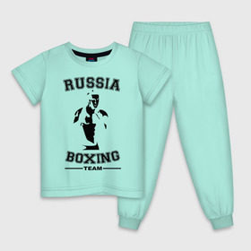 Детская пижама хлопок с принтом Бокс в Екатеринбурге, 100% хлопок |  брюки и футболка прямого кроя, без карманов, на брюках мягкая резинка на поясе и по низу штанин
 | кикбоксинг