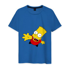 Мужская футболка хлопок с принтом Simpsons (8) в Екатеринбурге, 100% хлопок | прямой крой, круглый вырез горловины, длина до линии бедер, слегка спущенное плечо. | гомер