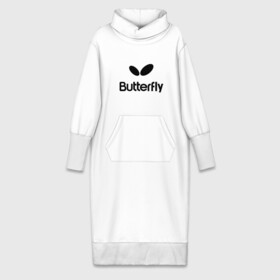 Платье удлиненное хлопок с принтом Butterfly в Екатеринбурге,  |  | buterfly | батерфляй | настольный теннис | ракетка | теннис | теннисный корт