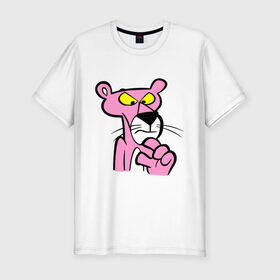 Мужская футболка премиум с принтом Розовая пантера (3) в Екатеринбурге, 92% хлопок, 8% лайкра | приталенный силуэт, круглый вырез ворота, длина до линии бедра, короткий рукав | pink panther | розовая пантера