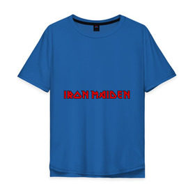 Мужская футболка хлопок Oversize с принтом Iron Maiden в Екатеринбурге, 100% хлопок | свободный крой, круглый ворот, “спинка” длиннее передней части | iron maiden | айрон майден | панк | рок | символика iron maiden