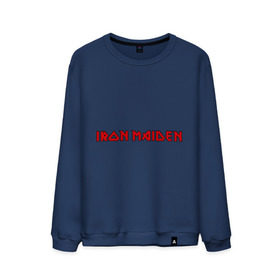 Мужской свитшот хлопок с принтом Iron Maiden в Екатеринбурге, 100% хлопок |  | iron maiden | айрон майден | панк | рок | символика iron maiden