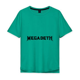 Мужская футболка хлопок Oversize с принтом Megadeth в Екатеринбурге, 100% хлопок | свободный крой, круглый ворот, “спинка” длиннее передней части | heavy metal | metal | rock | trash metal | альтернатива | квартет | лица | метал | рок | рок группа | рок группы | трэш метал | хеви метал