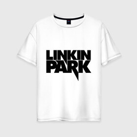 Женская футболка хлопок Oversize с принтом Linkin Park (3) в Екатеринбурге, 100% хлопок | свободный крой, круглый ворот, спущенный рукав, длина до линии бедер
 | heavy metal | linkin | metal | park | rock | trash metal | квартет | линкин парк | метал | рок | рок группа | рок группы | трэш метал | хеви метал