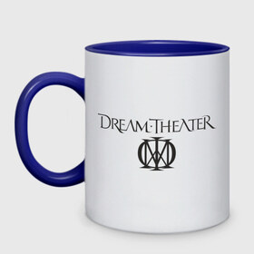 Кружка двухцветная с принтом Dream Theater в Екатеринбурге, керамика | объем — 330 мл, диаметр — 80 мм. Цветная ручка и кайма сверху, в некоторых цветах — вся внутренняя часть | heavy metal | metal | rock | trash metal | альтернатива | квартет | лица | метал | рок | рок группа | рок группы | трэш метал | хеви метал