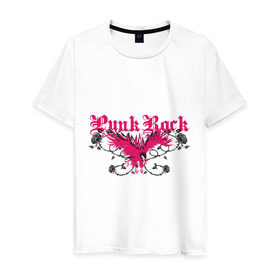 Мужская футболка хлопок с принтом Punk rock (2) в Екатеринбурге, 100% хлопок | прямой крой, круглый вырез горловины, длина до линии бедер, слегка спущенное плечо. | emo | punk rock | панк рок | панки | субкультура | эмо