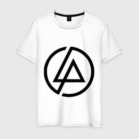 Мужская футболка хлопок с принтом Linkin park (5) в Екатеринбурге, 100% хлопок | прямой крой, круглый вырез горловины, длина до линии бедер, слегка спущенное плечо. | linkin | park | линкин парк