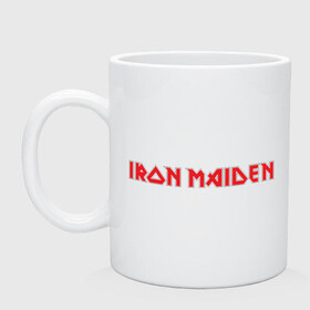 Кружка с принтом Iron Maiden в Екатеринбурге, керамика | объем — 330 мл, диаметр — 80 мм. Принт наносится на бока кружки, можно сделать два разных изображения | heavy metal | metal | rock | trash metal | метал | рок | рок группа | трэш метал | хеви метал