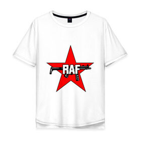 Мужская футболка хлопок Oversize с принтом Фракция Красной Армии в Екатеринбурге, 100% хлопок | свободный крой, круглый ворот, “спинка” длиннее передней части | raf | армии | армия | красная армия | красная звезда | красной | партизаны | террористы | фракция