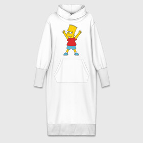 Платье удлиненное хлопок с принтом Bart Simpson (2) в Екатеринбурге,  |  | simpsons | барт | барт симпсон | симсоны | симспоны