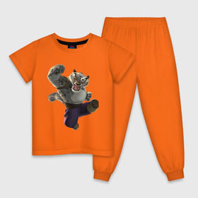 Детская пижама хлопок с принтом Кунг фу Панда (9) в Екатеринбурге, 100% хлопок |  брюки и футболка прямого кроя, без карманов, на брюках мягкая резинка на поясе и по низу штанин
 | kung fu panda | panda | кунг фу | кунг фу панда