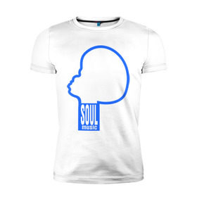 Мужская футболка премиум с принтом soul music в Екатеринбурге, 92% хлопок, 8% лайкра | приталенный силуэт, круглый вырез ворота, длина до линии бедра, короткий рукав | джаз | музыка | соул