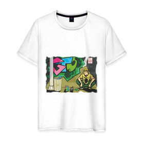 Мужская футболка хлопок с принтом Great Teacher Onizuka в Екатеринбурге, 100% хлопок | прямой крой, круглый вырез горловины, длина до линии бедер, слегка спущенное плечо. | Тематика изображения на принте: anime | great teavher onizuka | аниме | анимэ | онизука