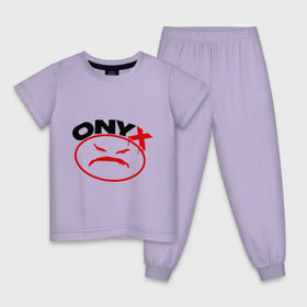 Детская пижама хлопок с принтом Onyx в Екатеринбурге, 100% хлопок |  брюки и футболка прямого кроя, без карманов, на брюках мягкая резинка на поясе и по низу штанин
 | Тематика изображения на принте: gangsta | hip hop | hop | оникс | хоп