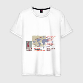 Мужская футболка хлопок с принтом Abstract в Екатеринбурге, 100% хлопок | прямой крой, круглый вырез горловины, длина до линии бедер, слегка спущенное плечо. | 
