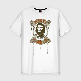 Мужская футболка премиум с принтом Che Guevara в Екатеринбурге, 92% хлопок, 8% лайкра | приталенный силуэт, круглый вырез ворота, длина до линии бедра, короткий рукав | 