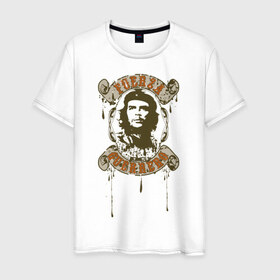 Мужская футболка хлопок с принтом Che Guevara в Екатеринбурге, 100% хлопок | прямой крой, круглый вырез горловины, длина до линии бедер, слегка спущенное плечо. | 