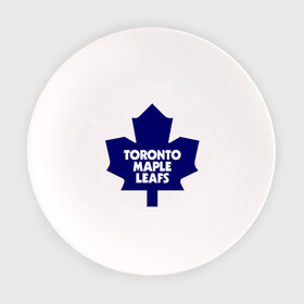 Тарелка с принтом Toronto Maple Leafs в Екатеринбурге, фарфор | диаметр - 210 мм
диаметр для нанесения принта - 120 мм | 