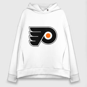 Женское худи Oversize хлопок с принтом Philadelphia Flyers в Екатеринбурге, френч-терри — 70% хлопок, 30% полиэстер. Мягкий теплый начес внутри —100% хлопок | боковые карманы, эластичные манжеты и нижняя кромка, капюшон на магнитной кнопке | hockey | nhl | национальная лига | нхл | филадельфия флаерс | хокей | хоккей