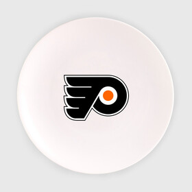 Тарелка с принтом Philadelphia Flyers в Екатеринбурге, фарфор | диаметр - 210 мм
диаметр для нанесения принта - 120 мм | hockey | nhl | национальная лига | нхл | филадельфия флаерс | хокей | хоккей