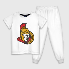 Детская пижама хлопок с принтом Ottawa Senators в Екатеринбурге, 100% хлопок |  брюки и футболка прямого кроя, без карманов, на брюках мягкая резинка на поясе и по низу штанин
 | Тематика изображения на принте: ottawa senators | канадский хоккей | нхл | оттава сенаторс | хокей | хоккей | хоккейная лига