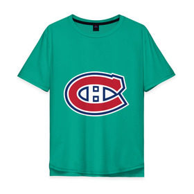 Мужская футболка хлопок Oversize с принтом Montreal Canadiens в Екатеринбурге, 100% хлопок | свободный крой, круглый ворот, “спинка” длиннее передней части | montreal canadiens | канадская хоккейная лига | монтреал | нхл | хокей | хоккей