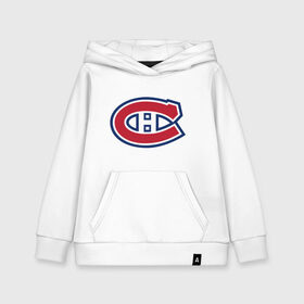 Детская толстовка хлопок с принтом Montreal Canadiens в Екатеринбурге, 100% хлопок | Круглый горловой вырез, эластичные манжеты, пояс, капюшен | montreal canadiens | канадская хоккейная лига | монтреал | нхл | хокей | хоккей