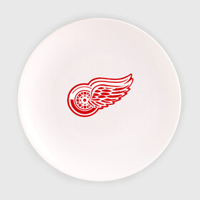 Тарелка 3D с принтом Detroit Red Wings в Екатеринбурге, фарфор | диаметр - 210 мм
диаметр для нанесения принта - 120 мм | hockey | nhl | лига | нхл | хокей | хоккей | хоккейная лига